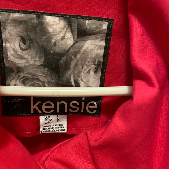 Pink Kensie High Waisted Coat. - Picture 4 of 4